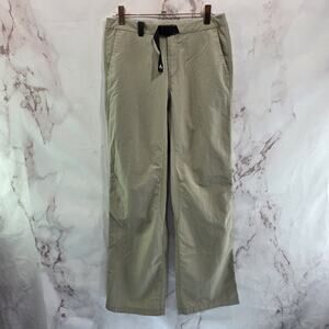 Mont Bell Pants Womens Medium X 28 Tan Khaki Beige Straight Belted Short